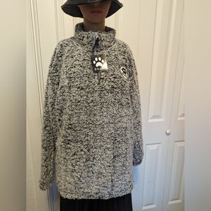 Pawz Sherpa unisex gray size S.